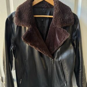 Women's Black and Brown Jacket